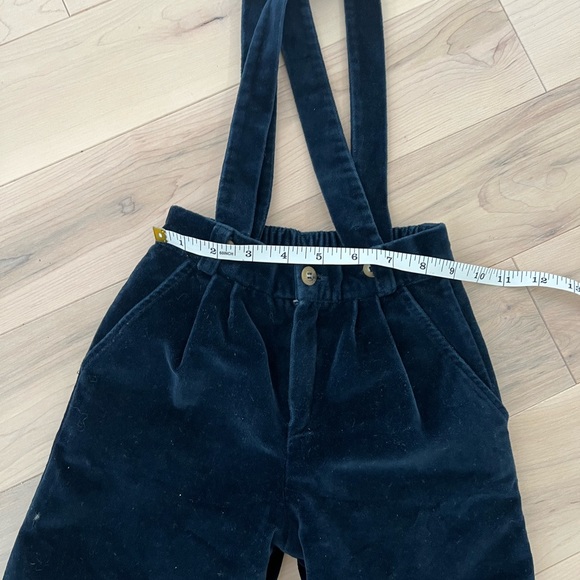 Vintage Navy Velvet Kids Overalls 18-24 month - Picture 4 of 8